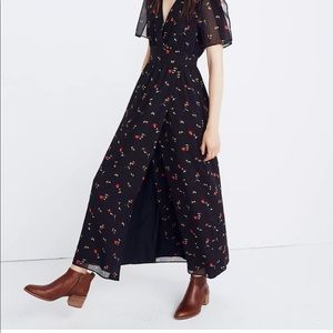 Madewell Tulip-Sleeve Maxi Dress in Sweet Blossoms